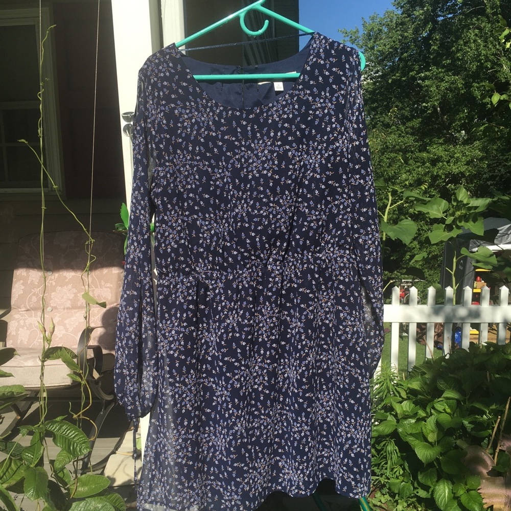 Purple Floral Chiffon Dress **FOR CHARITY**